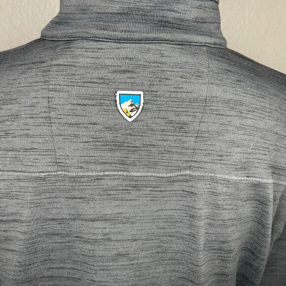Kuhl mens Alloy 1/4 zip mock neck graphite thumb holes pullover size XL - Picture 5 of 10
